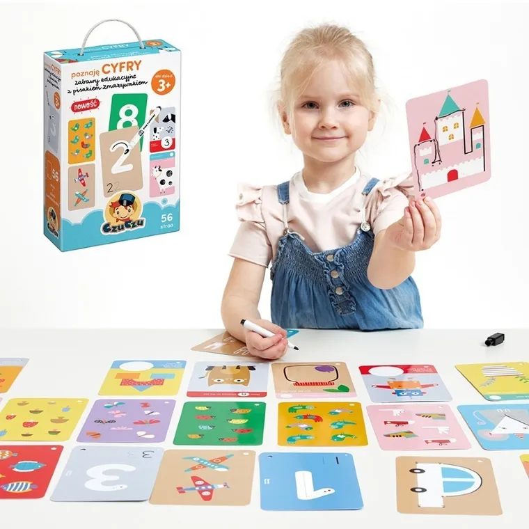 CzuCzu, Poznaję cyfry, zabawy edukacyjne z pisakiem zmazywakiem