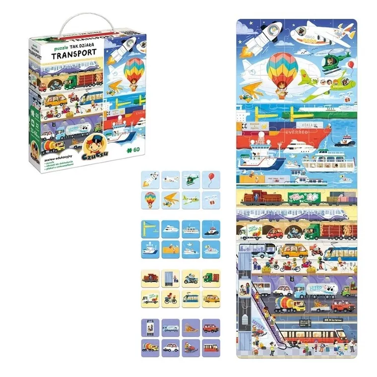 CzuCzu, Tak działa transport, puzzle