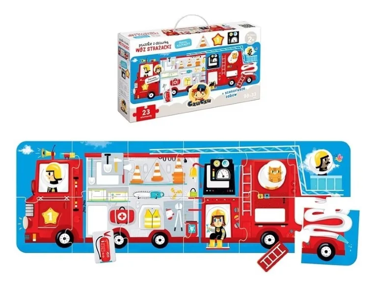 CzuCzu, Wóz strażacki, puzzle z dziurką
