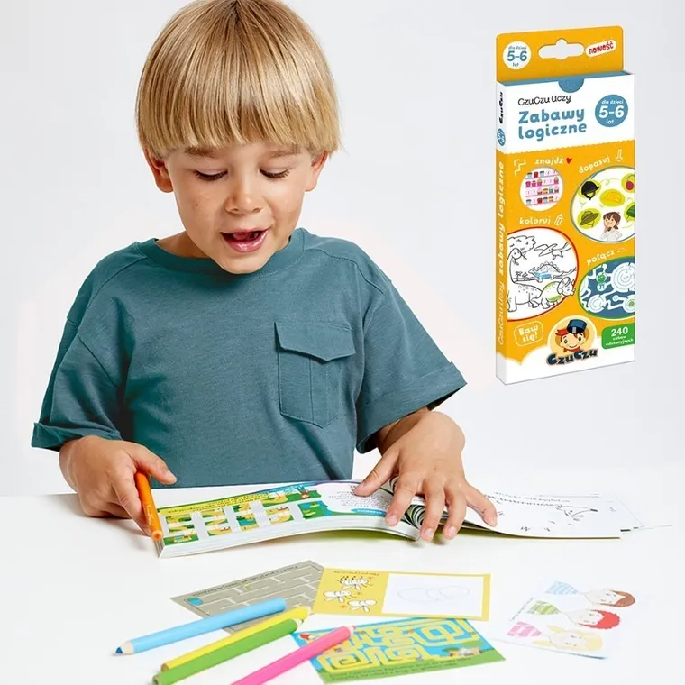 CzuCzu, Zabawy logiczne dla dzieci od 5-6 lat, książeczka