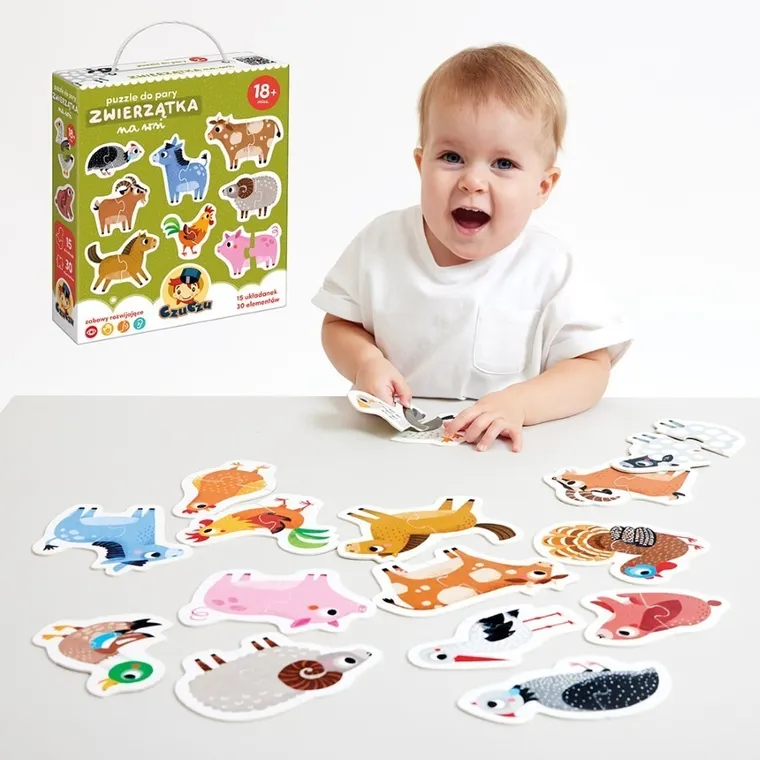 CzuCzu, Zwierzątka na wsi, puzzle do pary