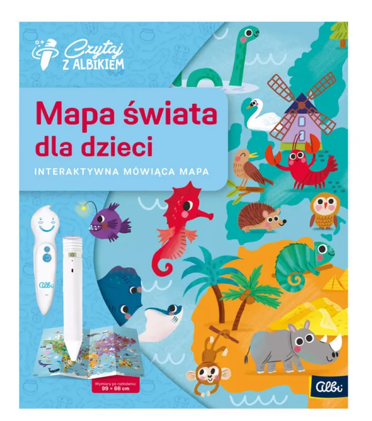 Czytaj z Albikiem. Mapa Świata