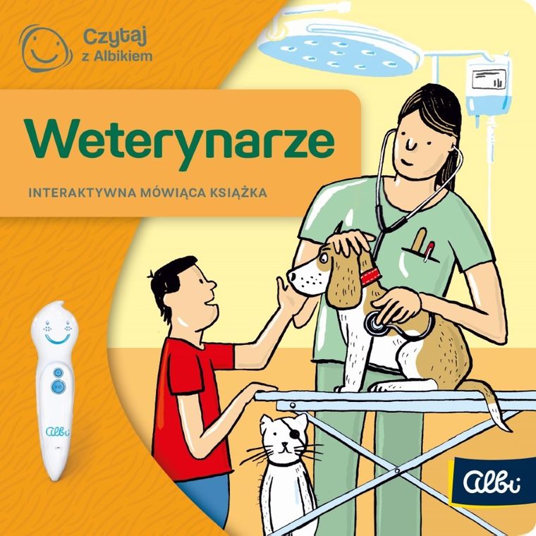Czytaj z Albikiem. Mini książeczka. Zawody. Weterynarze