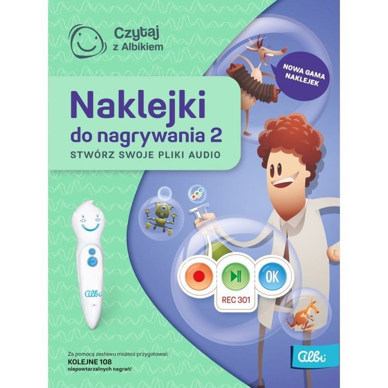 Czytaj z Albikiem. Naklejki do nagrywania. Część 2