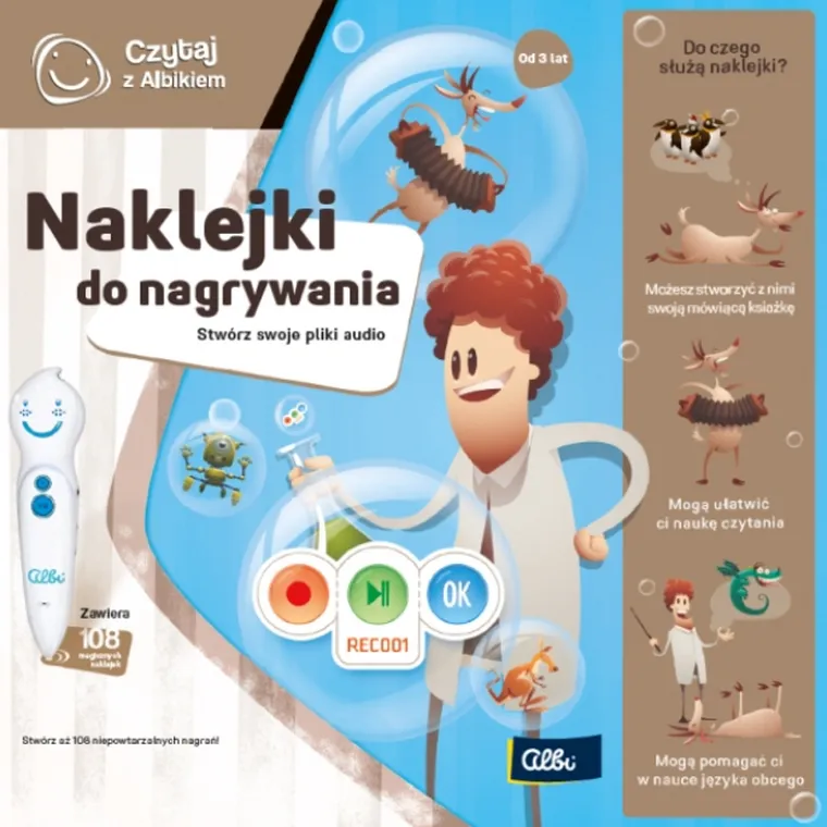 Czytaj z Albikiem. Naklejki do nagrywania dzwięków