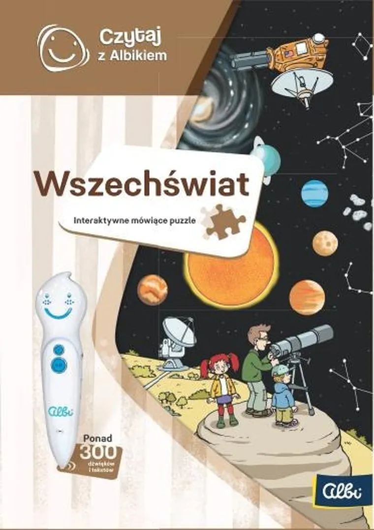 Czytaj z Albikiem. Wszechświat. Puzzle interaktywne