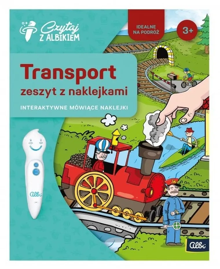 Czytaj z Albikiem. Zeszyt z naklejkami. Transport