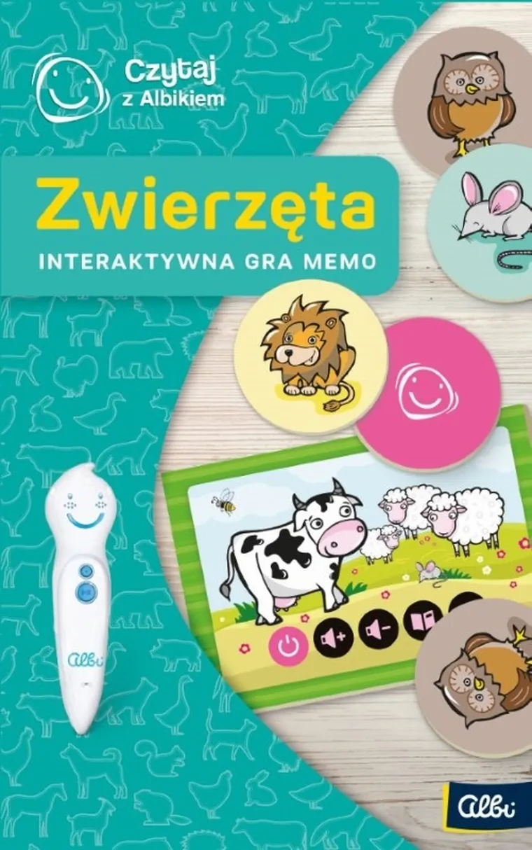 Czytaj z Albikiem. Zwierzęta. Interaktywna gra memo