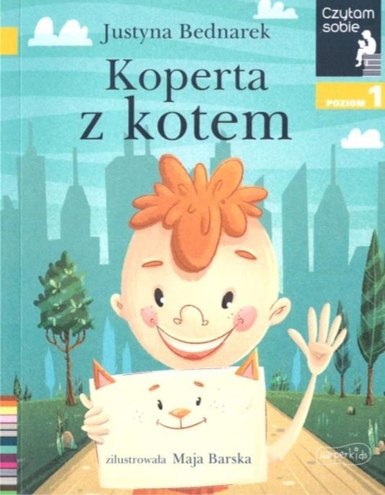 Czytam sobie. Koperta z kotem. Poziom 1