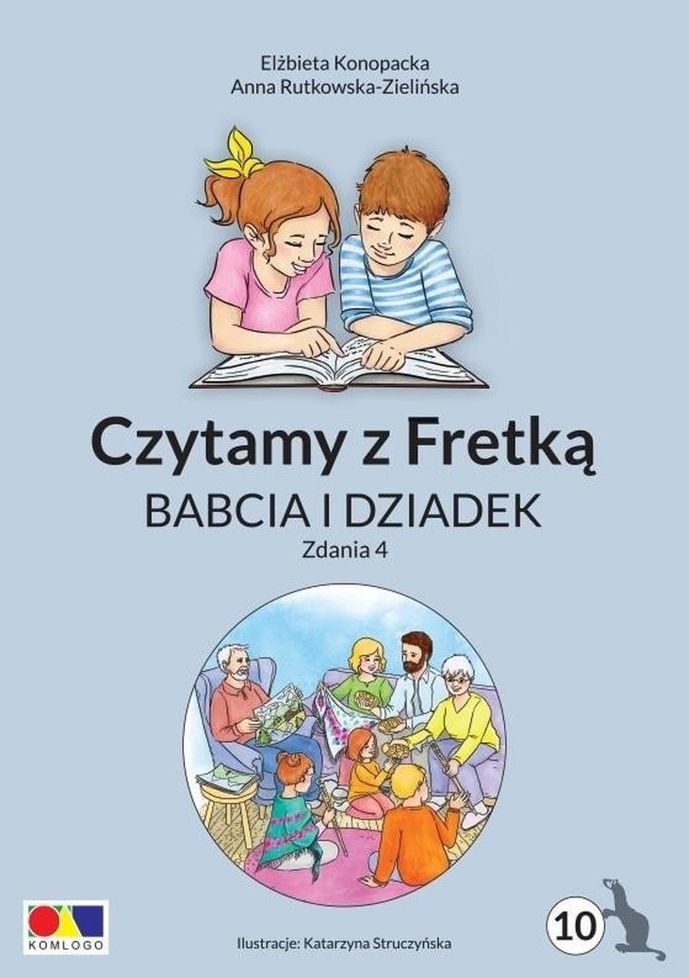 Czytamy z Fretką. Część 10. Babcia i dziadek. Zdania 4