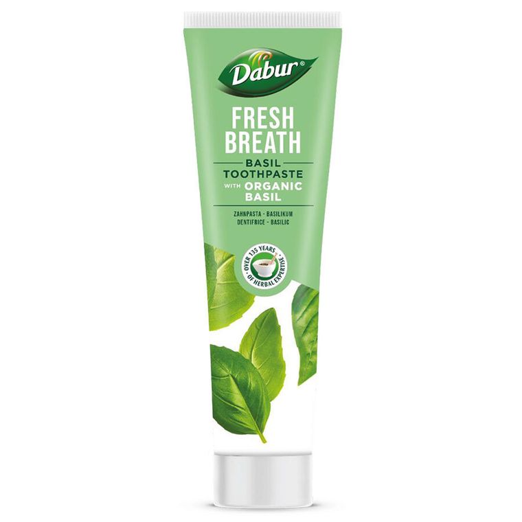 Dabur, Fresh Breath Basil Toothpaste, pasta do zębów świeży oddech z Organiczną Bazylią, 100 ml