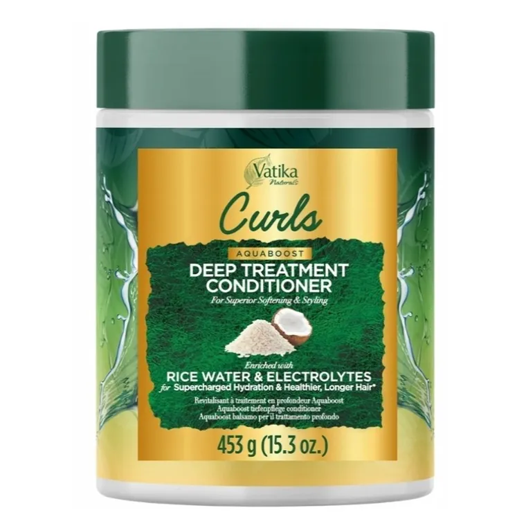 Dabur Vatika, Curls, głęboko nawilżająca odżywka do włosów, 453g