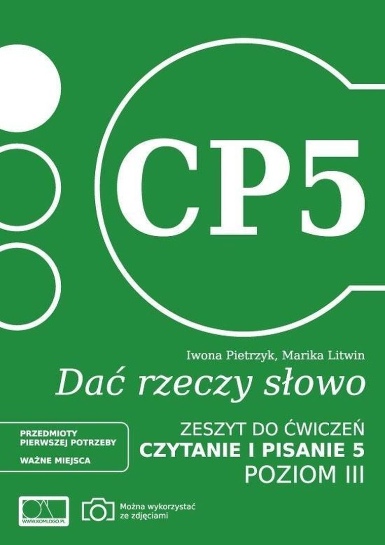 Dać rzeczy słowo. Czytanie i pisanie 5. Poziom 3. Zeszyt do ćwiczeń