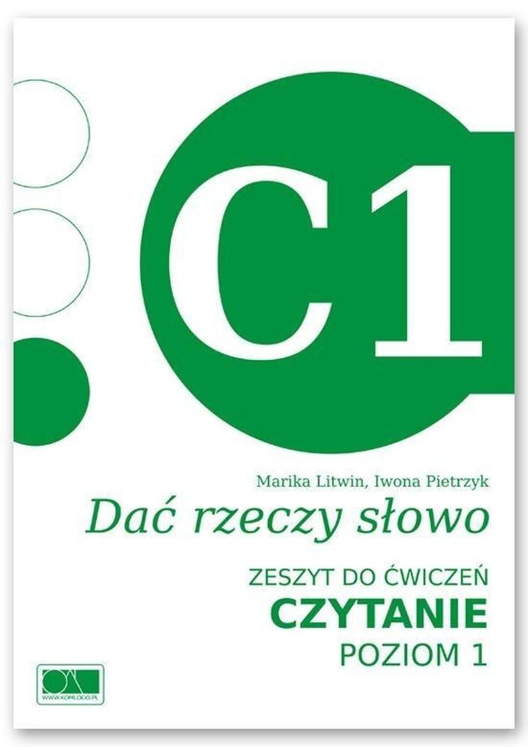 Dać rzeczy słowo. Czytanie. Poziom 1