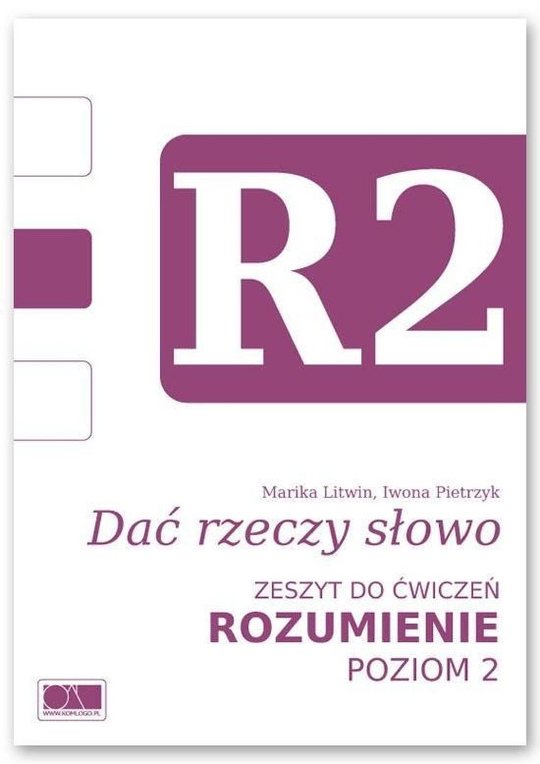 Dać rzeczy słowo. Rozumienie. Poziom 2