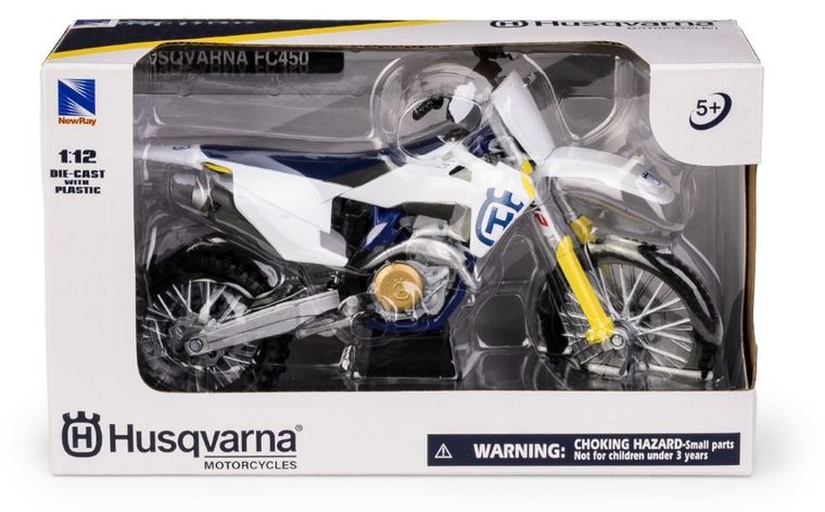 Daffi, Husqvarna FC450 2019, motocykl, model metalowy, 1:12