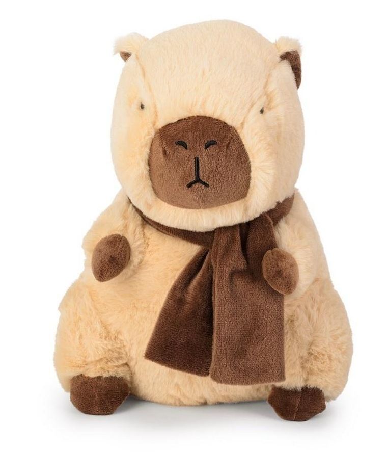 Daffi, Kapibara z brązowym szalikiem, maskotka, 27 cm