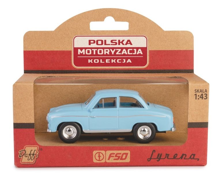 Daffi, Kolekcja Polskiej Motoryzacji, Syrena 104, pojazd, model metalowy, niebieski, 1:43