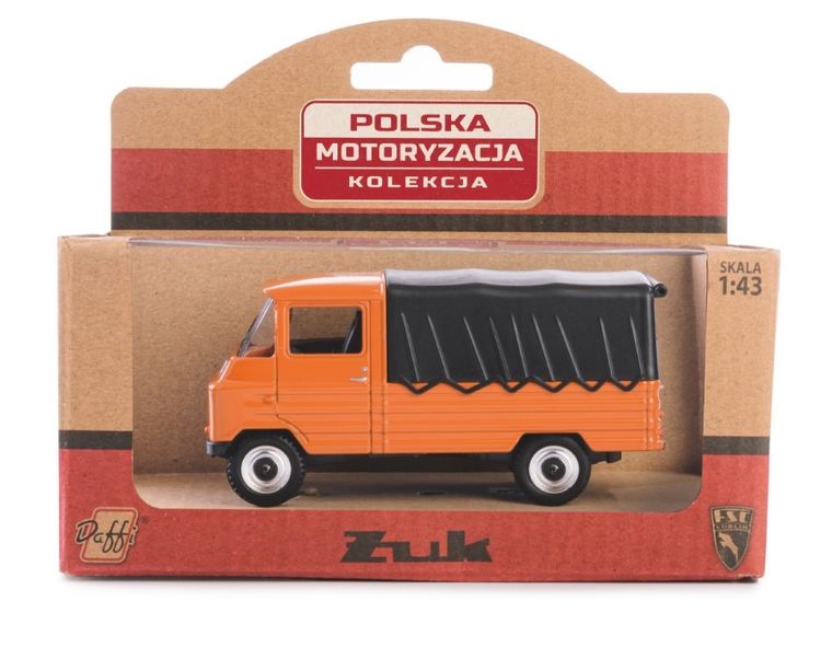 Daffi, Kolekcja Polskiej Motoryzacji, Żuk, pojazd, model metalowy, brązowy, 1:43