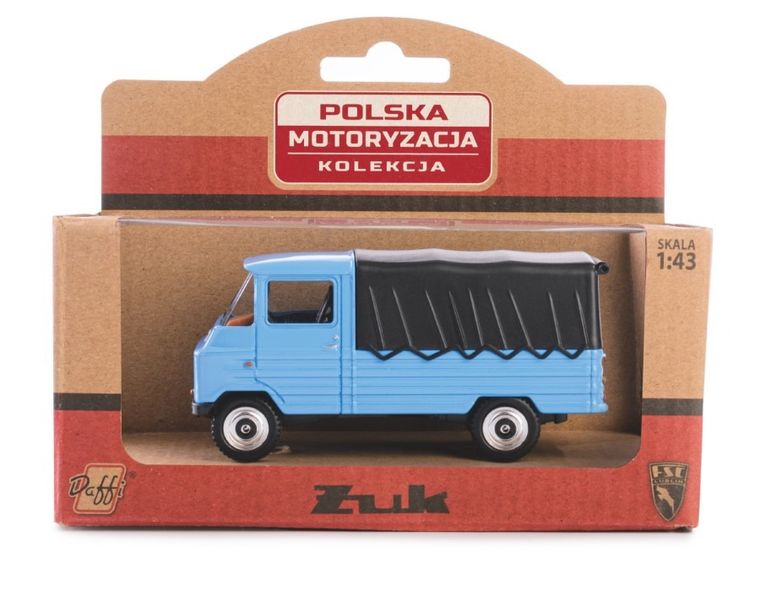 Daffi, Kolekcja Polskiej Motoryzacji, Żuk, pojazd, model metalowy, niebieski, 1:43