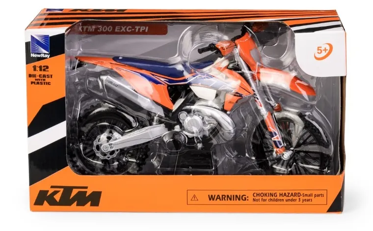 Daffi, KTM 300 EXC TPI 2022, motocykl, model metalowy, 1:12
