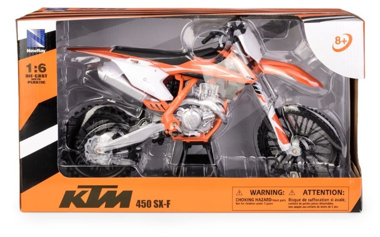 Daffi, KTM 450 SX-F 2018, motocykl, model metalowy, 1:6