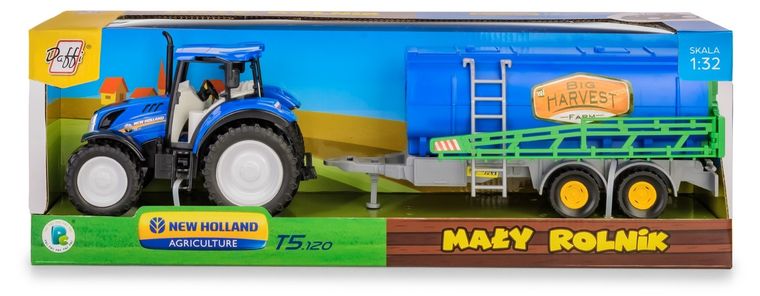 Daffi, Mały Rolnik, New Holland T5, traktor z opryskiwaczem, 1:32