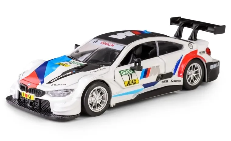 Daffi, MSZ, BMW M4 DTM, pojazd, model metalowy, biały, 1:44
