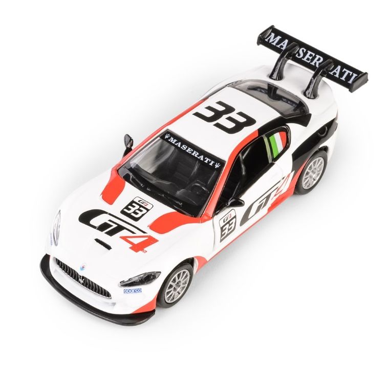 Daffi, MSZ, Maserati GranTurismo MC GT4, pojazd, model metalowy, biały, 1:43