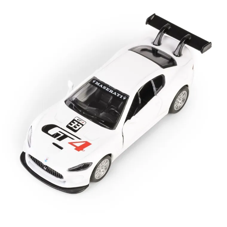 Daffi, MSZ, Maserati GranTurismo MC GT4, pojazd, model metalowy, biały, 1:43