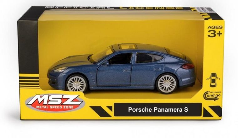 Daffi, MSZ, Porsche Panamera S, pojazd, model metalowy, niebieski, 5"