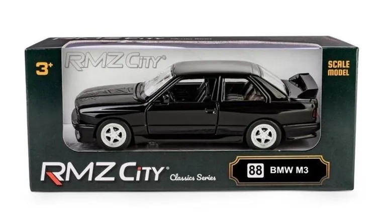 Daffi, RMZ City, BMW M3 E30, pojazd, model metalowy, czarny