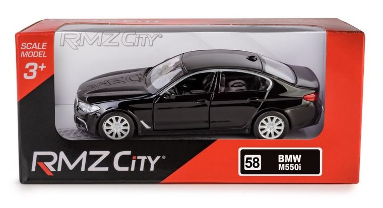 Daffi, RMZ City, BMW M550i, pojazd, model metalowy, czarny, 1:32