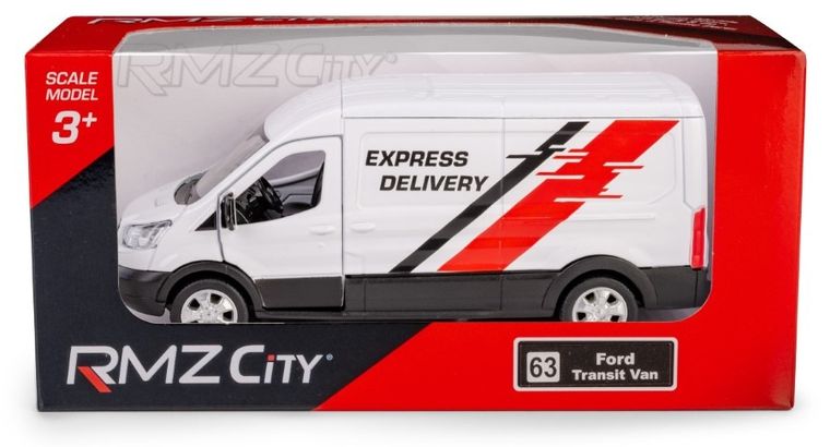 Daffi, RMZ City, Ford Transit Van Bia, pojazd, model metalowy, 1:32