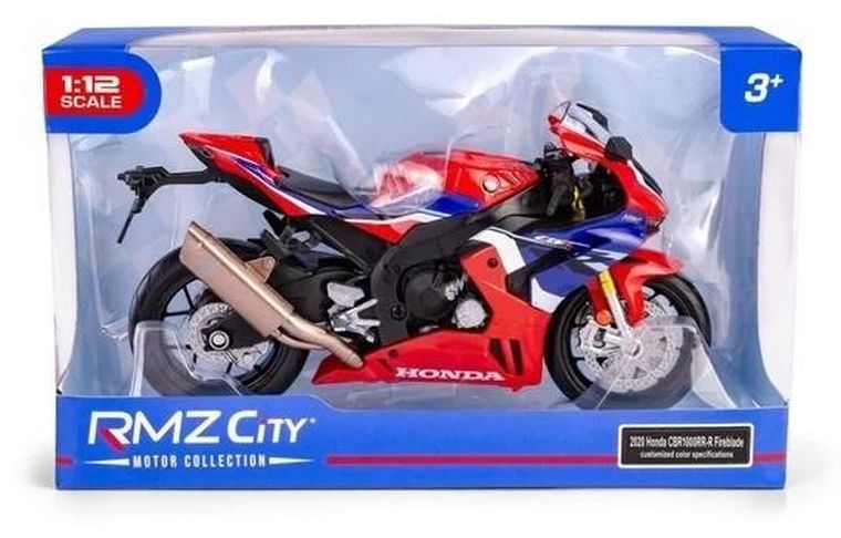 Daffi, RMZ City, Honda CBR1000RR-R Fireblade 2020 (Racing), motocykl, model metalowy, 1:12