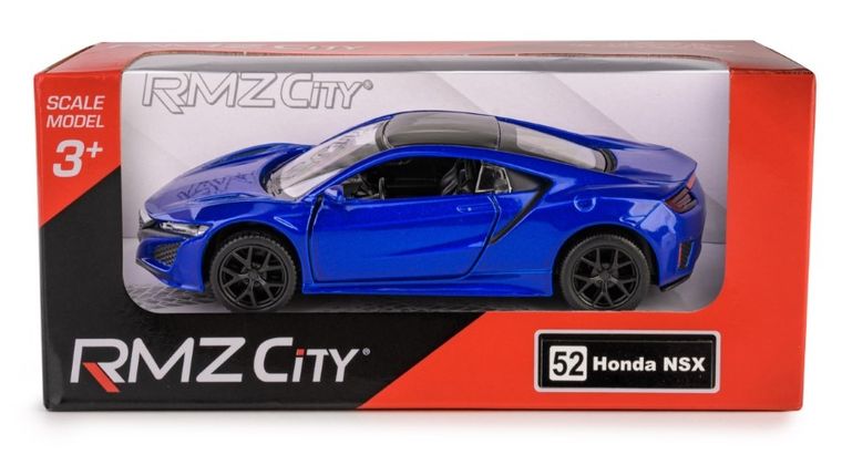 Daffi, RMZ City, Honda NSX 2017, pojazd, model metalowy, niebieski, 1:32