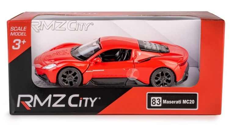 Daffi, RMZ City, Maserati MC20, pojazd, model metalowy, czerwony, 1:32
