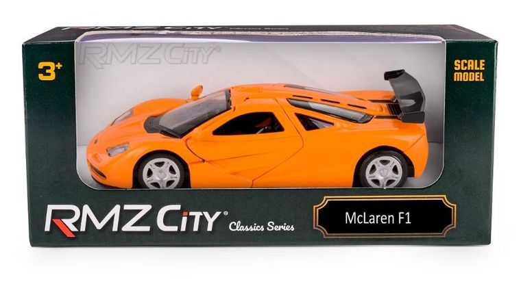 Daffi, RMZ City, McLaren F1 1992 orange, pojazd, model metalowy, 1:32