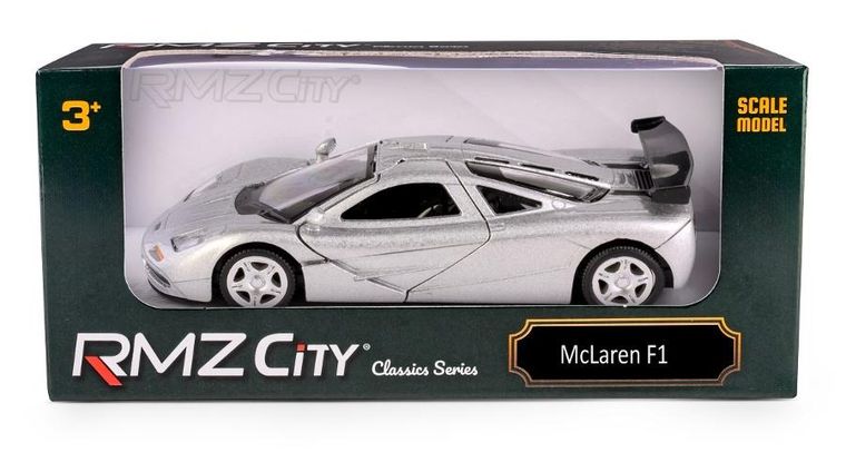 Daffi, RMZ City, McLaren F1 1992 silver, pojazd, model metalowy, 1:32