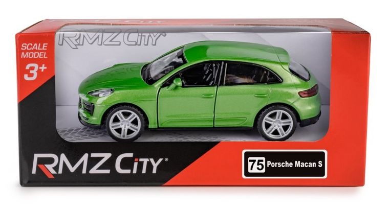 Daffi, RMZ City, Porsche Macan S, pojazd, model metalowy, zielony, 1:32