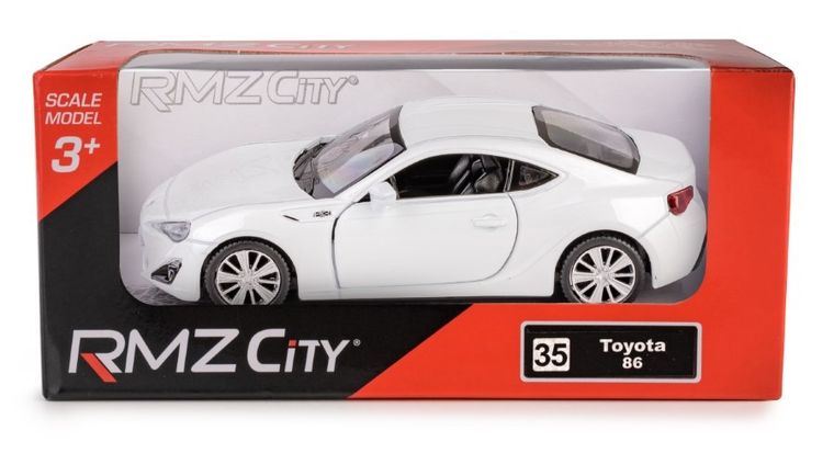 Daffi, RMZ City, Toyota 86, pojazd, model metalowy, biały, 1:32