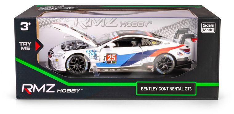 Daffi, RMZ Hobby, BMW M8 GTE 2018 #25, pojazd, interaktywny model metalowy, 1:32