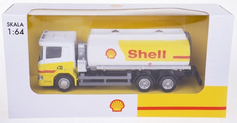 Daffi, Scania Shell, cysterna krótka, pojazd, model metalowy, 1:64