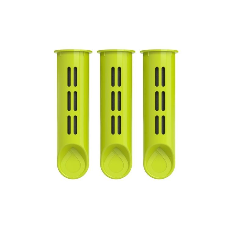 Dafi, wkłady węglowe do butelki filtrującej Soft i Solid, limonkowy, 3 szt.