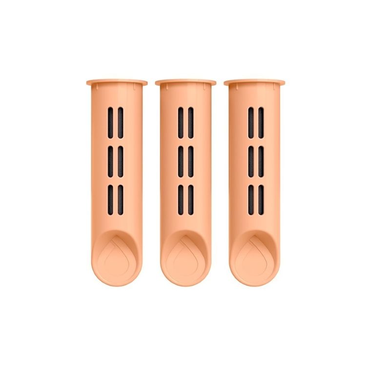 Dafi, wkłady węglowe do butelki filtrującej Soft i Solid, peach fuzz, 3 szt.