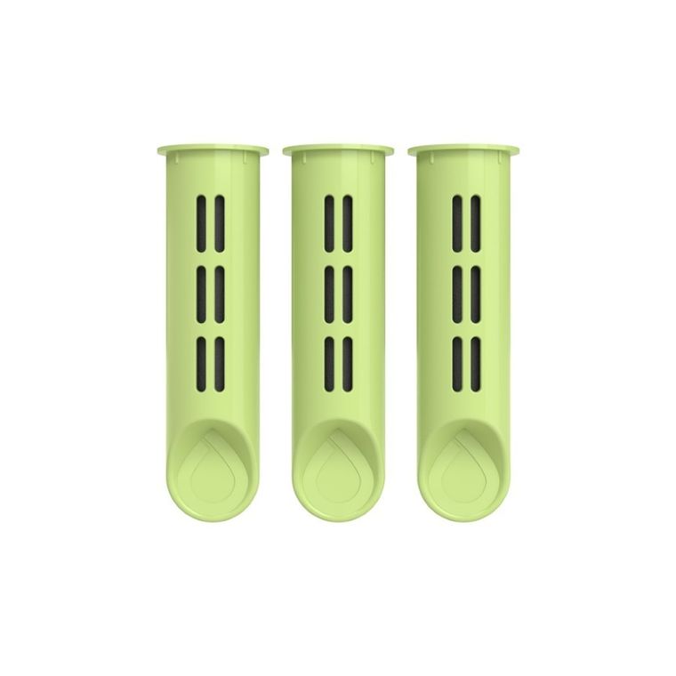 Dafi, wkłady węglowe do butelki filtrującej Soft i Solid, pistacjowy, 3 szt.