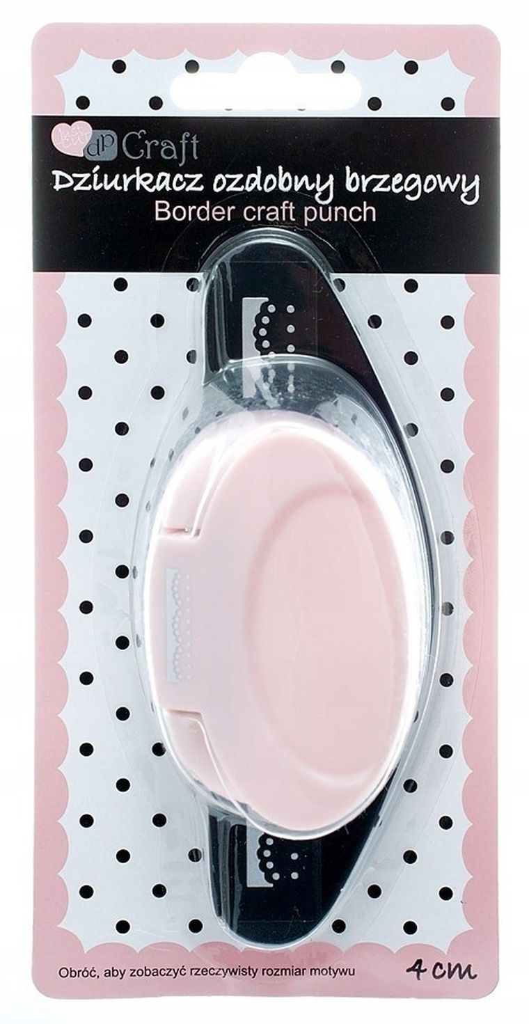 Dalprint, dziurkacz ozdobny brzegowy, koronka, 4 cm