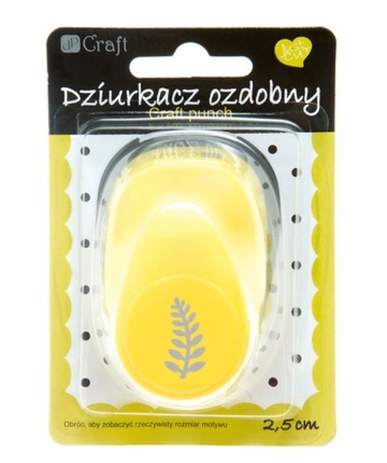 Dalprint, dziurkacz ozdobny, do papieru, paproć, 2.5 cm