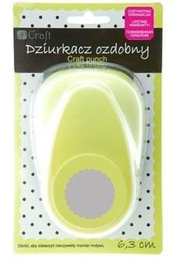 Dalprint, dziurkacz ozdobny, kółko z falbanką, 6.3 cm