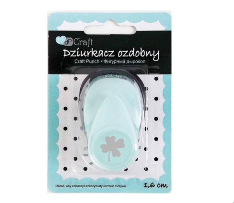 Dalprint, dziurkacz ozdobny, koniczyna, 1.6 cm